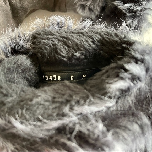 Stuart Weitzman Blizzard Boots Gralon Gray Mink Fur Suede Outdoor Winter Snow 6 - Picture 13 of 14